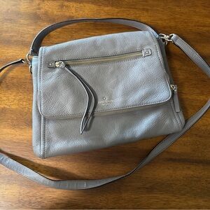 Kate Spade Cobble Hill Gray Leather Shoulder Bag Crossbody Purse